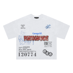 1829 FIGHT FOR GLORY CROPPED OVERSIZED T-SHIRT